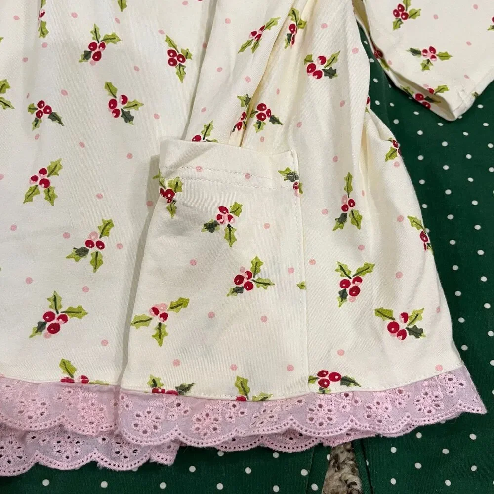 SweetHoney Christmas Holly Matching Set Girl’s 12 NWTs